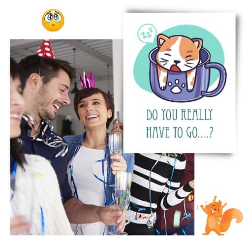 create farewell group cards