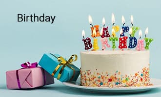 Birthday group greeting cards