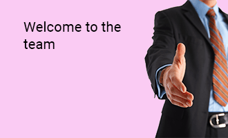 Welcome To The Team group greeting cards