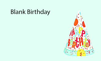 Blank Birthday group greeting cards