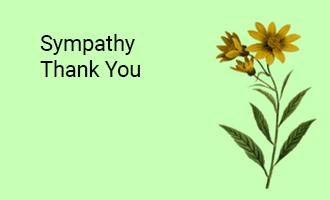 Sympathy Thank you group greeting cards