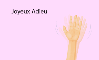 French Farewell group greeting cards