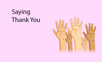 Saying Thank You group greeting cards