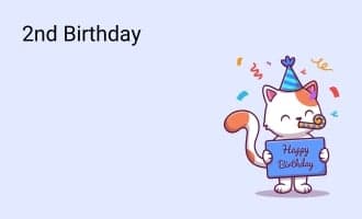 2nd Birthday group greeting cards