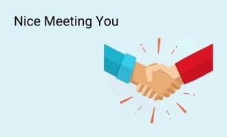 Nice Meeting You group greeting cards