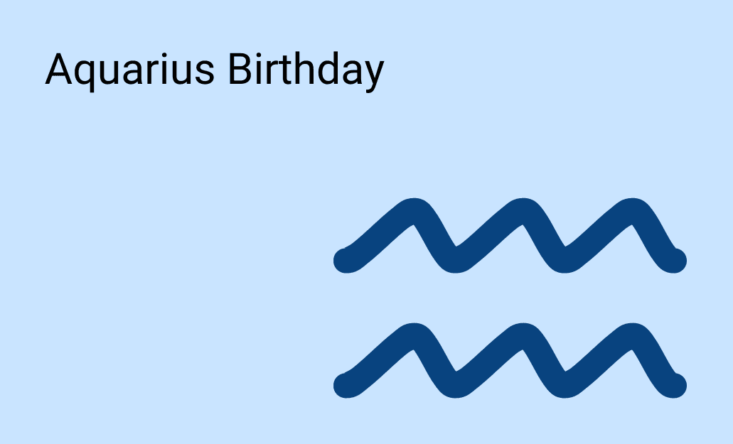 Aquarius Birthday group greeting cards
