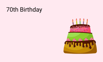 70th Birthday group greeting cards