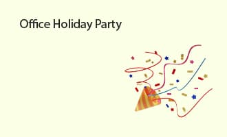 Office Holiday Party invitations