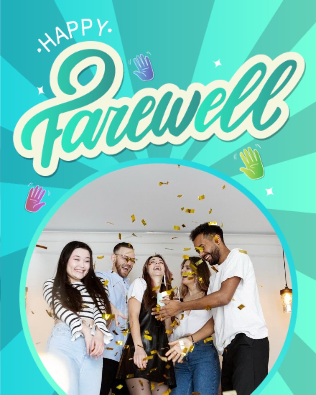 Group of coworkers celebrating