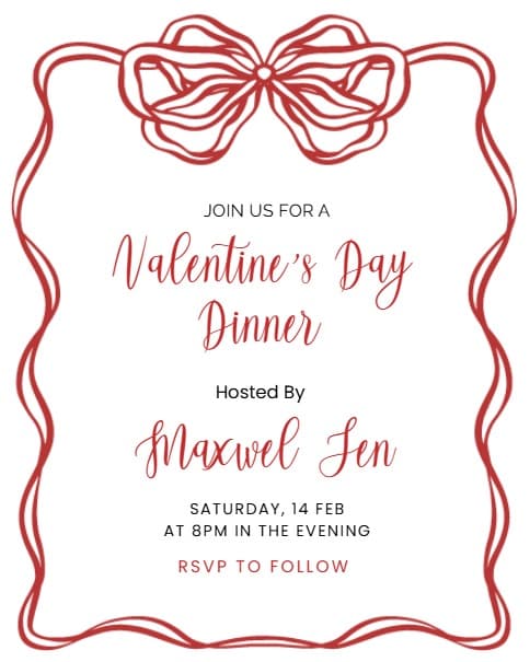 Romantic Valentine Dinner