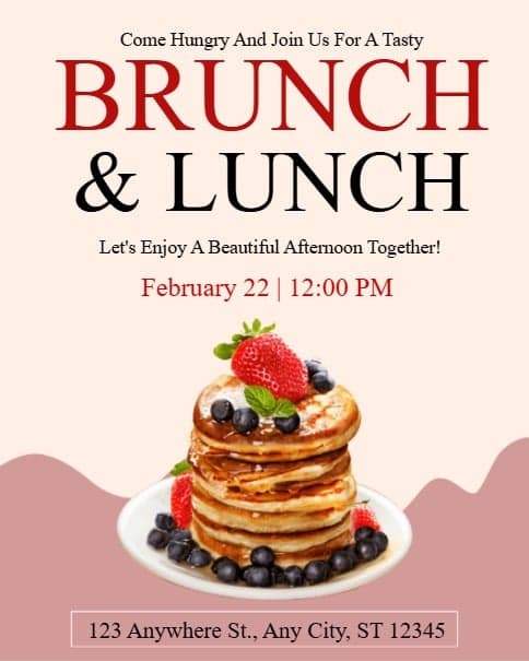 Brunch & Lunch Party Invitation