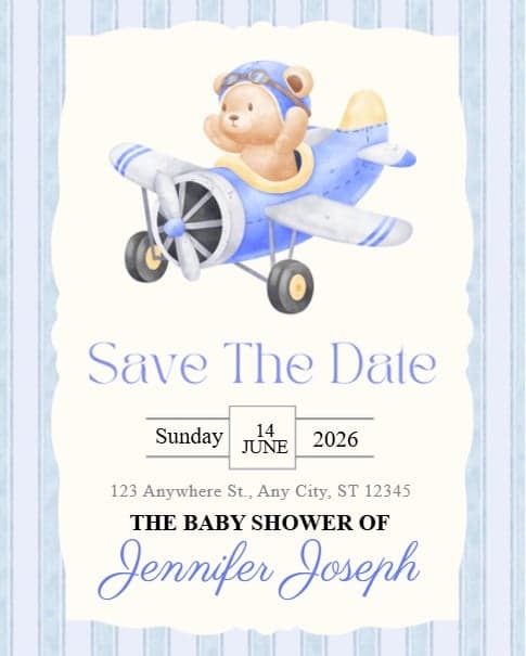 Flying Baby Shower