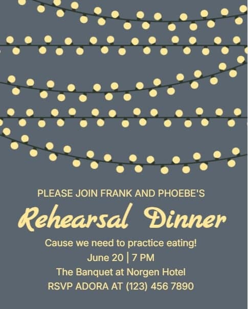 Rehearsal Dinner Night