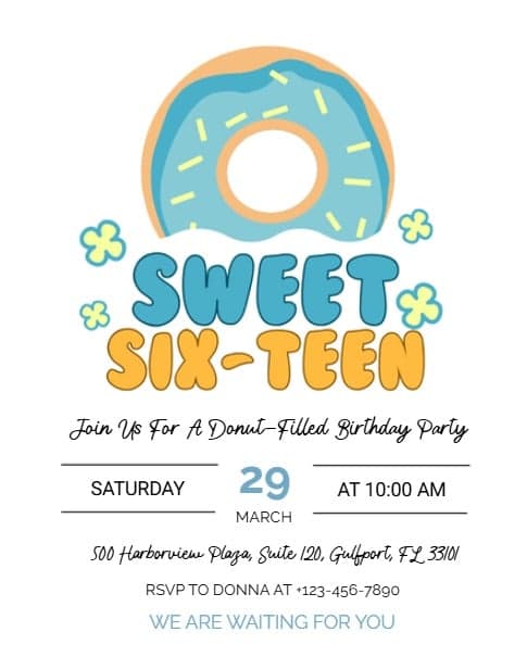 Sweet Sixteen Donut