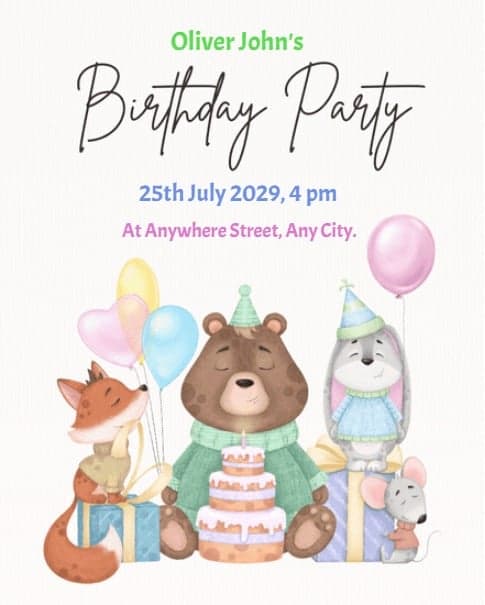 Toddler Animal Party