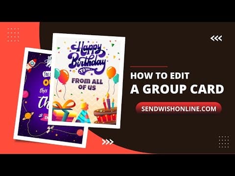 How to create a group card?