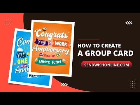 How to create a group card?