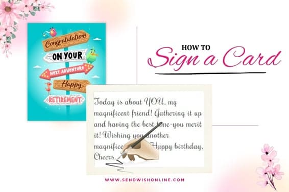 How to sign a card?