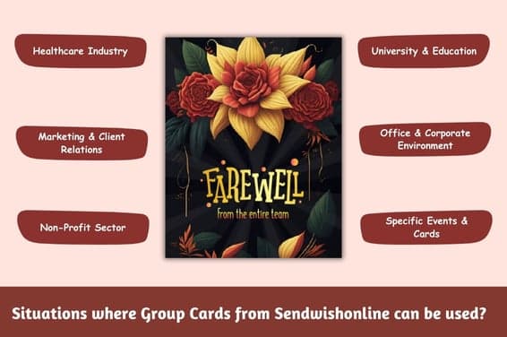 Situations where Group Cards from Sendwishonline can be used?