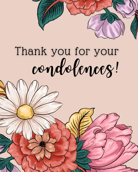condolences condolences