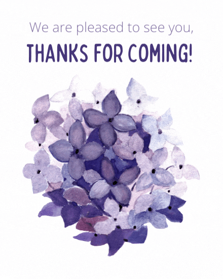 thank for coming cover image