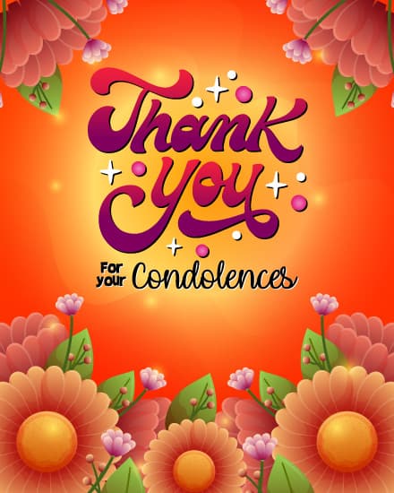 your condolences your condolences