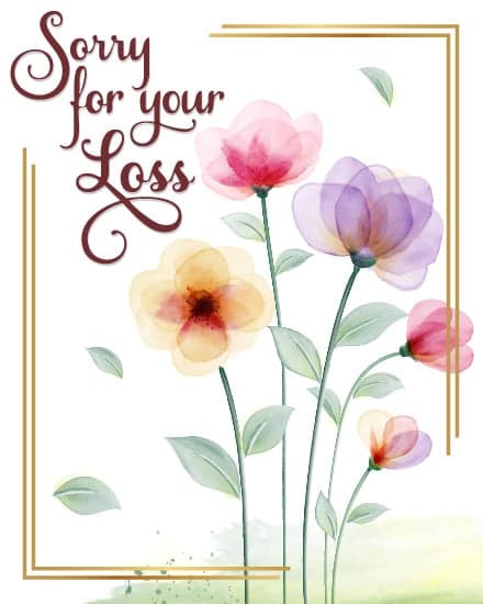Soft watercolor blooms with message Soft watercolor blooms with message