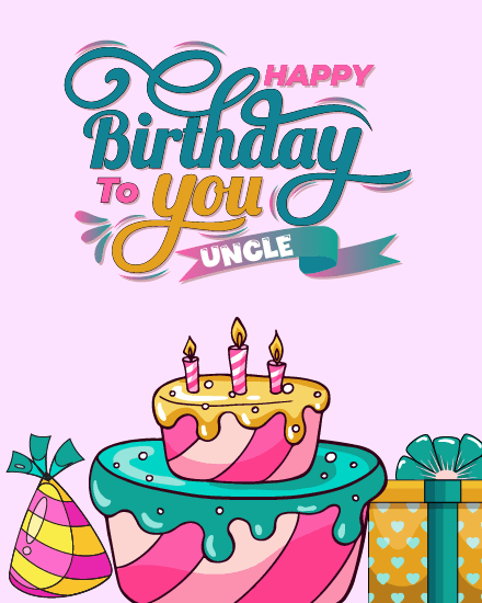 colorful cake with party hat colorful cake with party hat