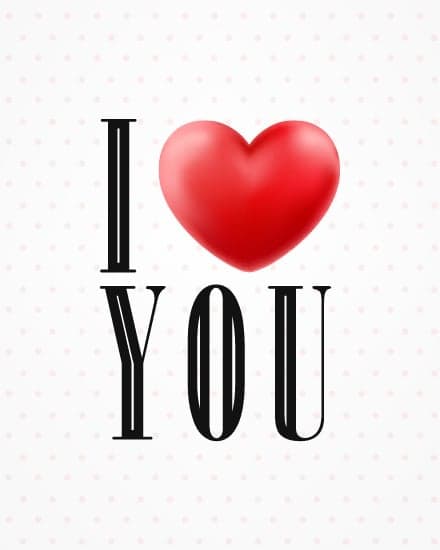 I love you I love you