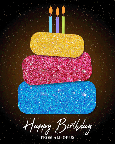 golden glitter cake cover image