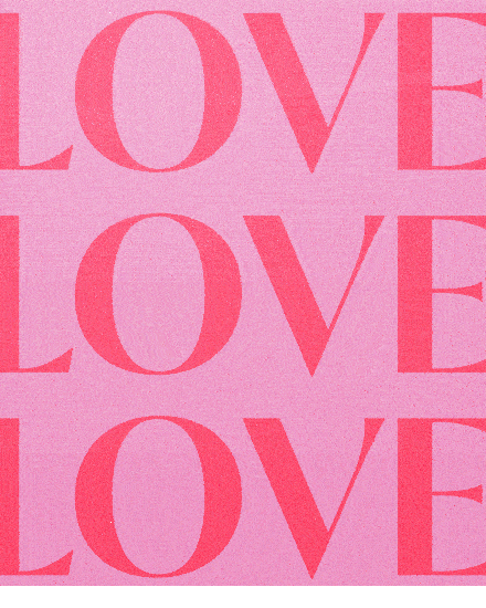 pink love text cover image