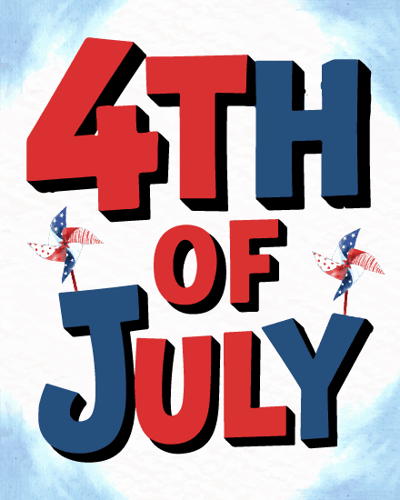 patriotic card with american pinwheels patriotic card with american pinwheels