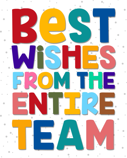 colorful team best wishes cover image
