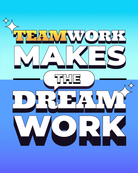 team work makes the dream work cover image