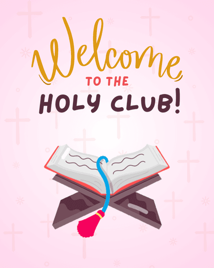 welcome to the holy club welcome to the holy club