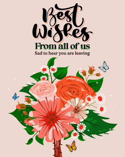 Floral bouquet card cover image