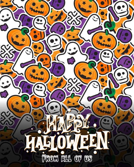 Sticker Spooky Pattern Sticker Spooky Pattern