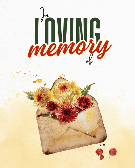 Rustic Floral Envelope Rustic Floral Envelope