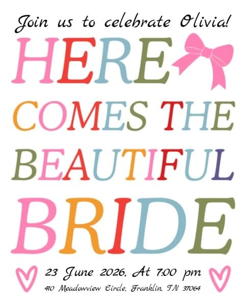 Bridal Shower Extravaganza Bridal Shower Extravaganza