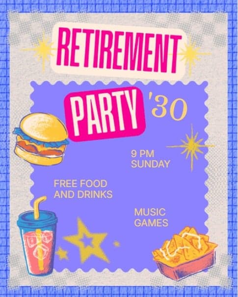 Retro Retirement Party Retro Retirement Party