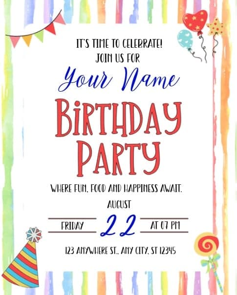 Color Splash Birthday Color Splash Birthday