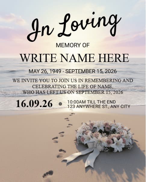 Footprints at Sunset Footprints at Sunset