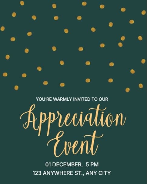 Appreciation Event Appreciation Event