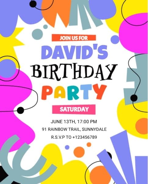 Bright Birthday Party Bright Birthday Party