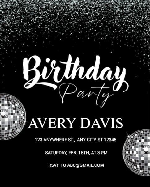 Disco Birthday Party Disco Birthday Party