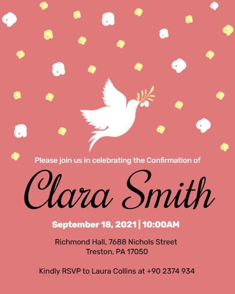 Dove Confirmation Dove Confirmation