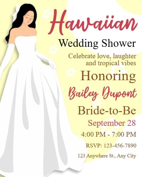 Hawaiian Wedding Shower Hawaiian Wedding Shower