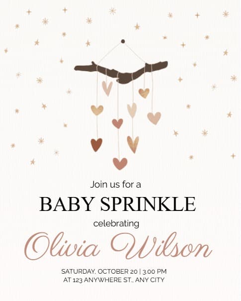 Heart Baby Sprinkle Heart Baby Sprinkle