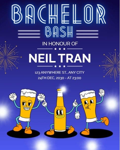 Neon Bachelor Bash Neon Bachelor Bash