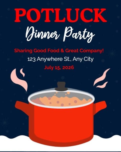 Potluck Dinner Party Potluck Dinner Party